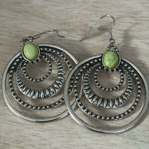 Classic silver hoop earrings